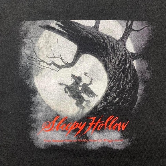 Vintage‎ Y2K Sleepy Hollow movie promo shirt MEDIUM